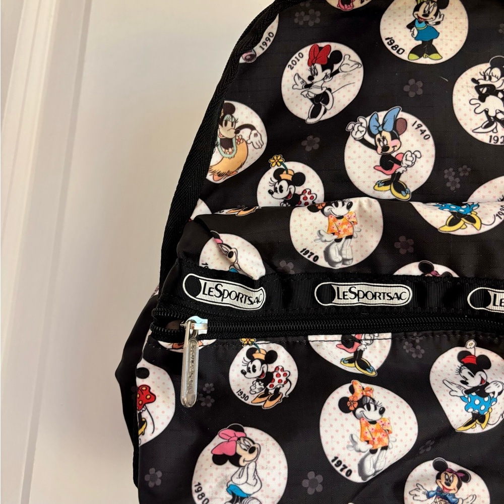 LeSportsac Disney Limited Minnie Print Celebration Backpack - Picture 5 of 7